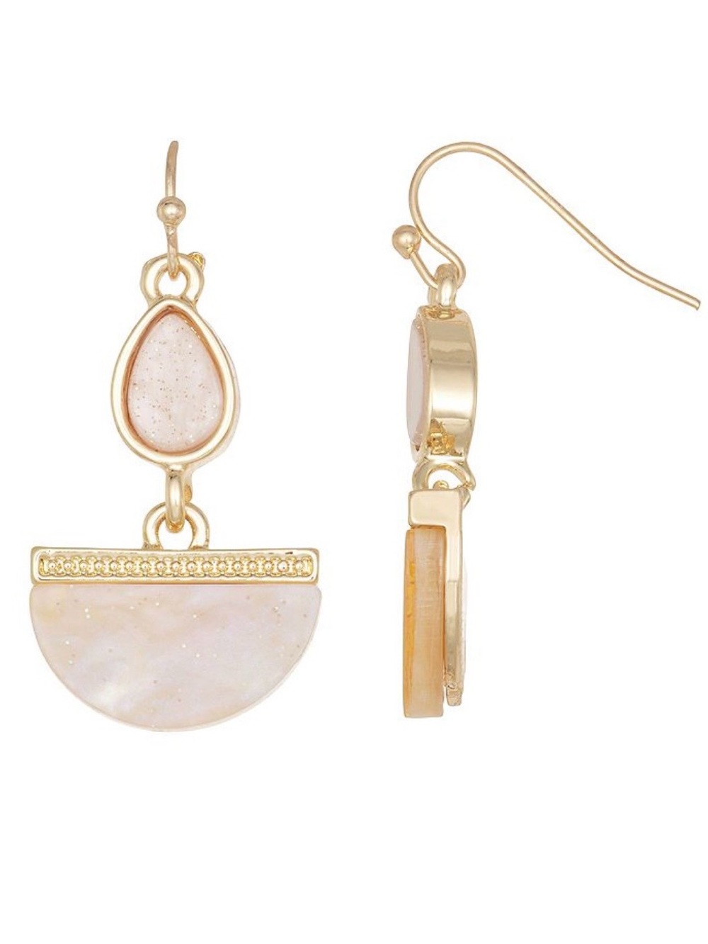 Emberly Gold Tone Dangling Earrings (NWT)